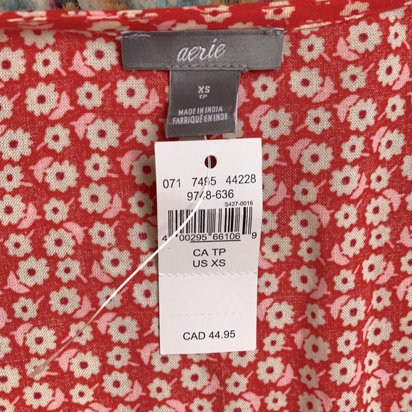 Aerie NWT XS flirty wrap mini dress - Picture 4 of 8